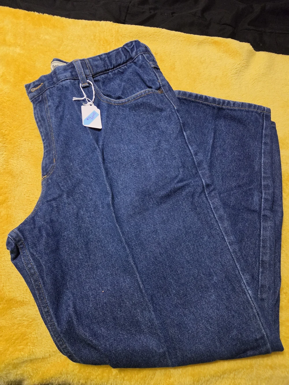 #12- L.L. Bean Men's Dark Blue Relaxed Fit Jeans